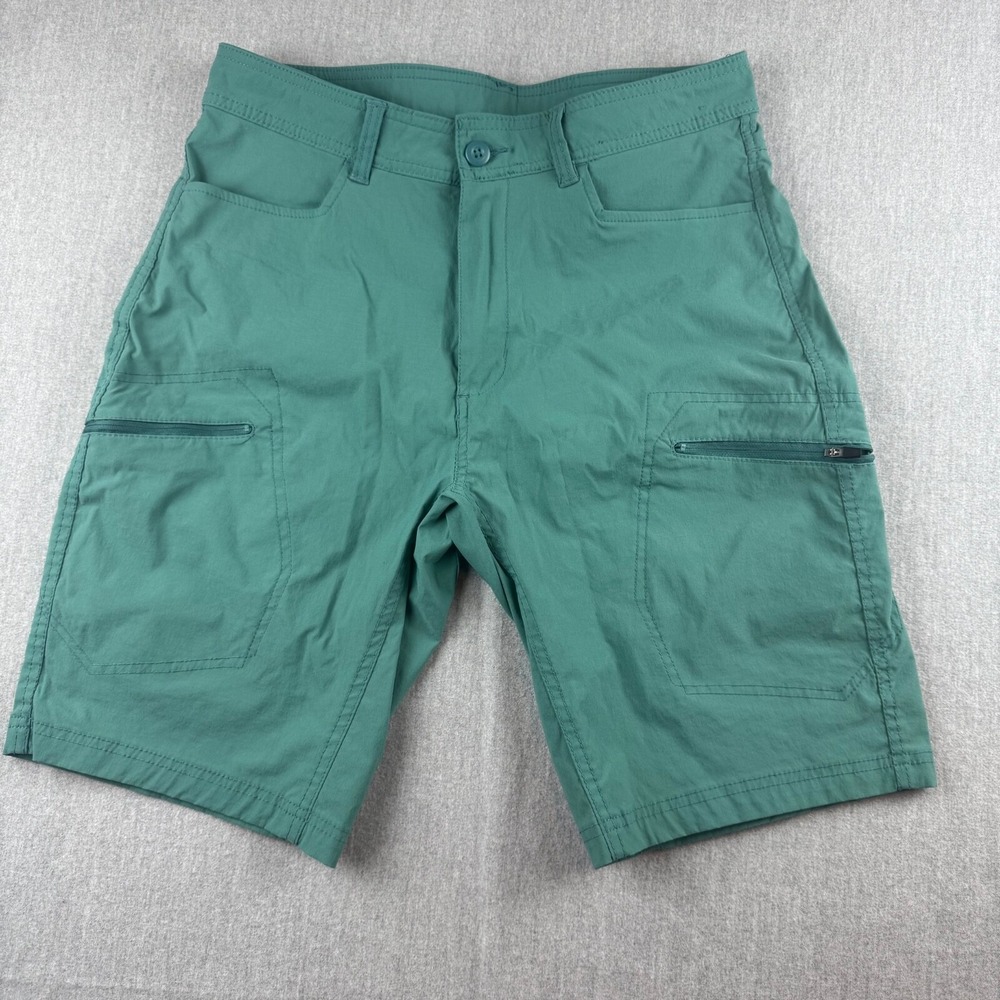 Outdoor Life Shorts Mens 32 Green Hiking Activewear Lightweight Breathable